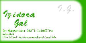 izidora gal business card